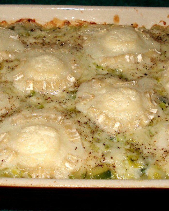  gratin  de ch vre aux poireaux Maison Bertin